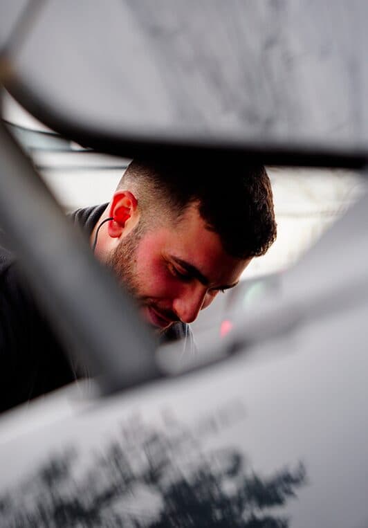 Voiture nettoyée - polissage