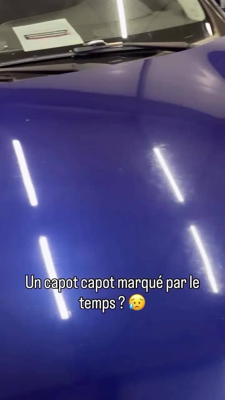 Capot marqué par les impacts : ce que le polissage peut corriger