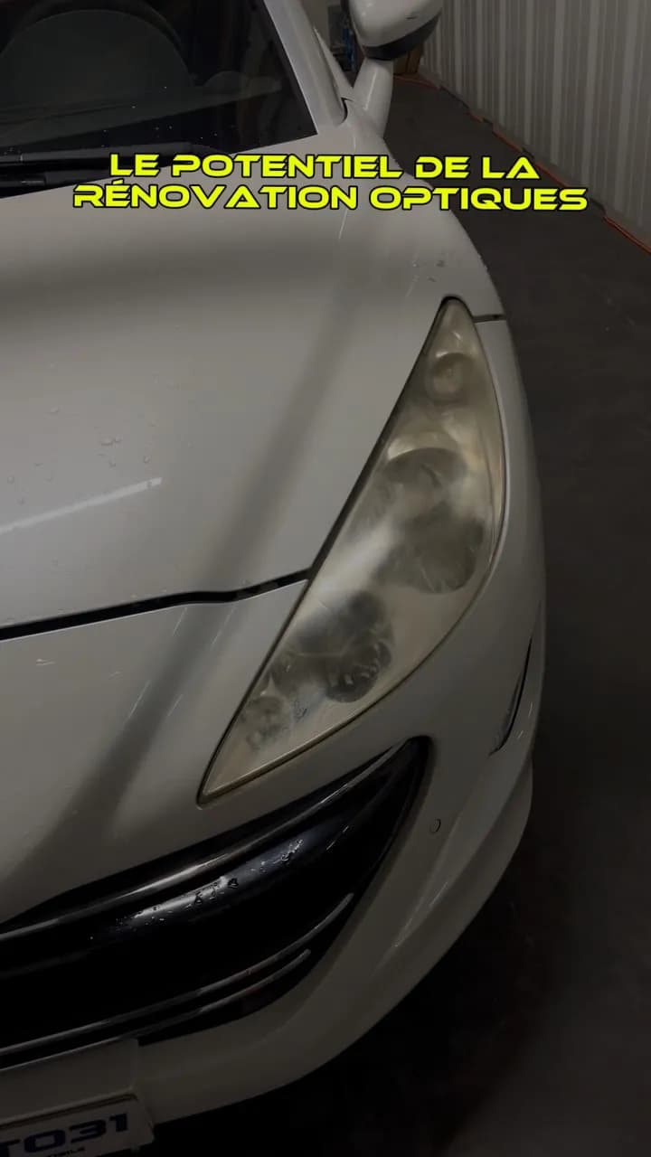 Peugeot RCZ : phares rénovés et protégés par une céramique 3 ans