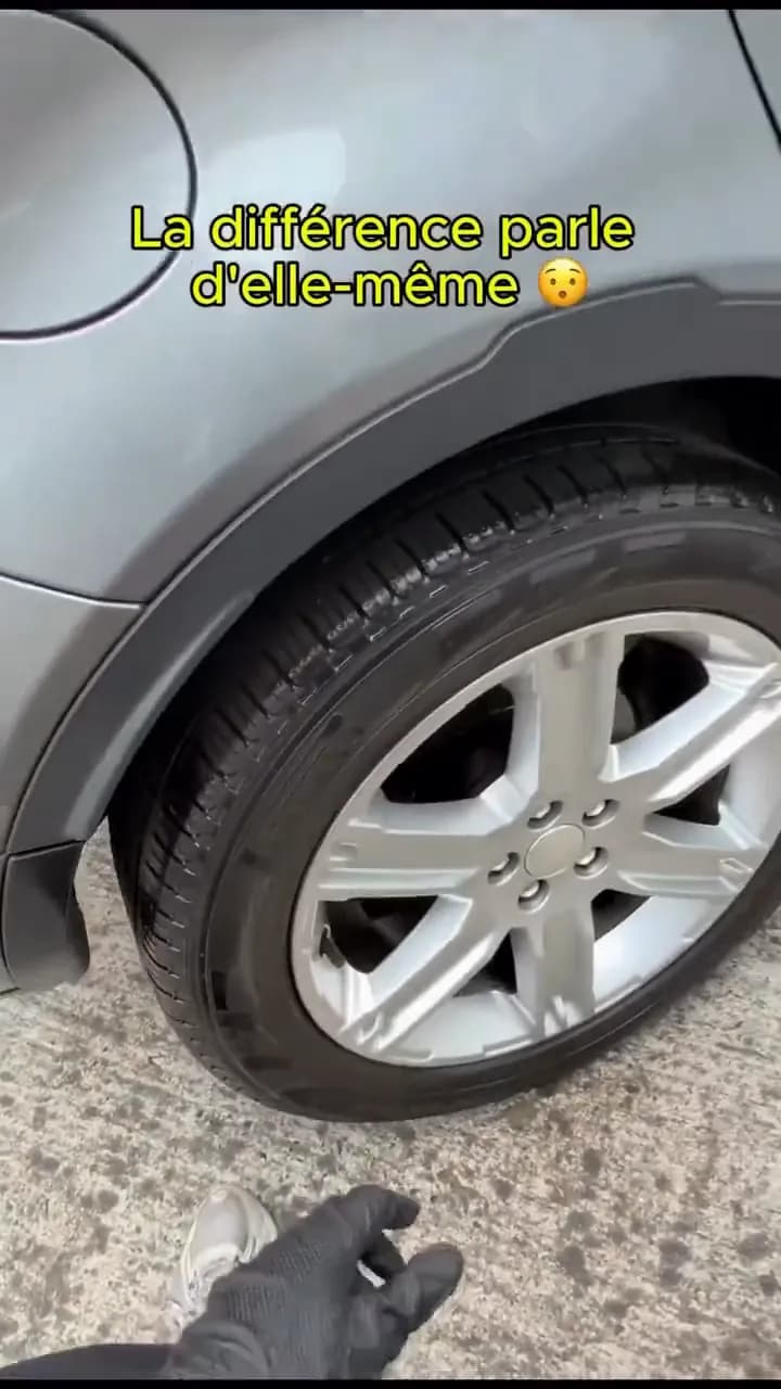 Range Rover Evoque : nettoyage des jantes, avant / après